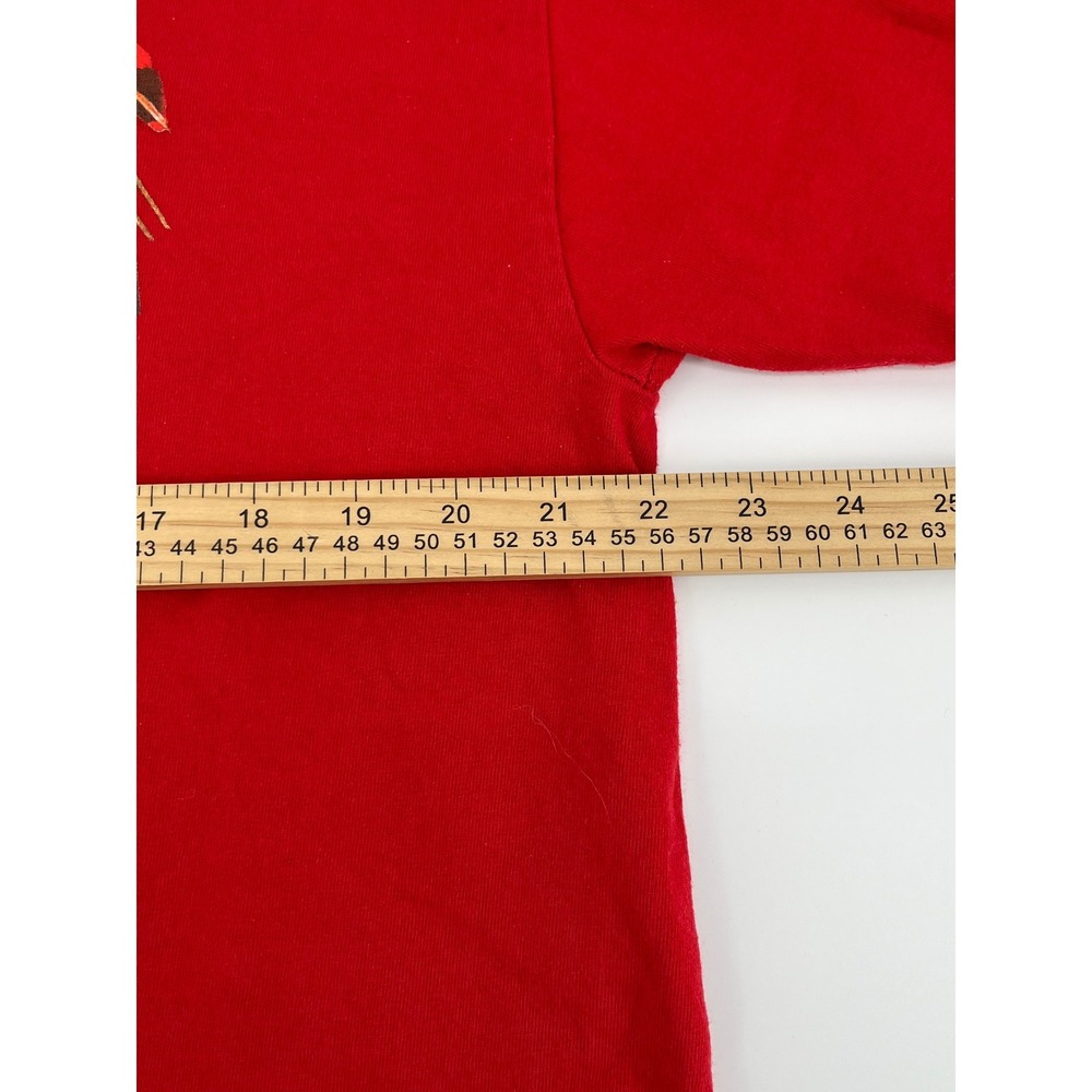 Hustle Gang Graphic Tee Mens XL Red Good Wolf Headdress Streetwear Shirt - Picture 5 of 6